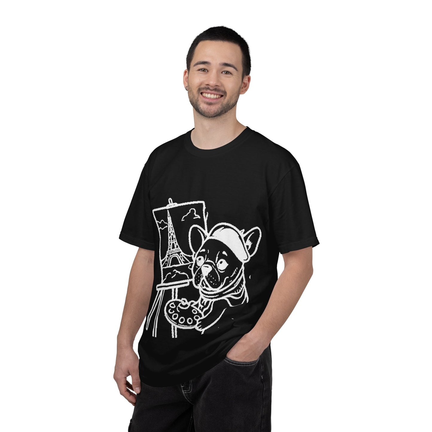 Frenchie painting-graphic tee