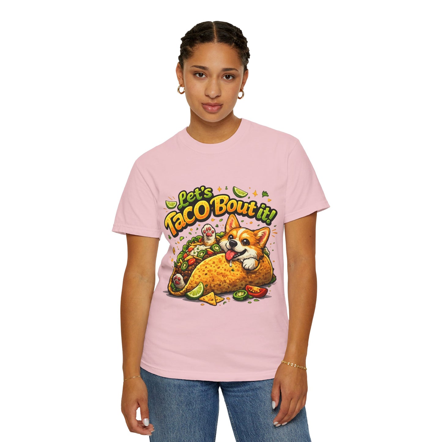Let's Taco 'Bout It Corgi Taco T-Shirt
