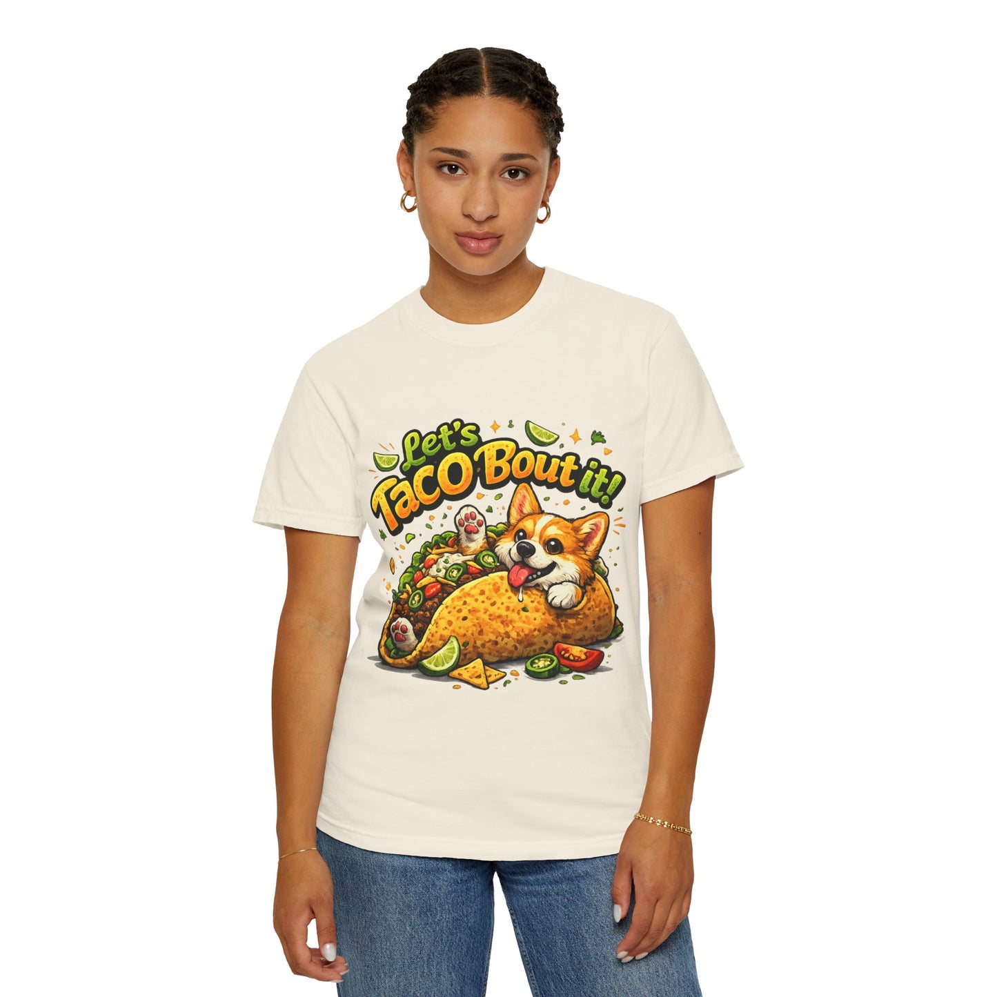 Let's Taco 'Bout It Corgi Taco T-Shirt