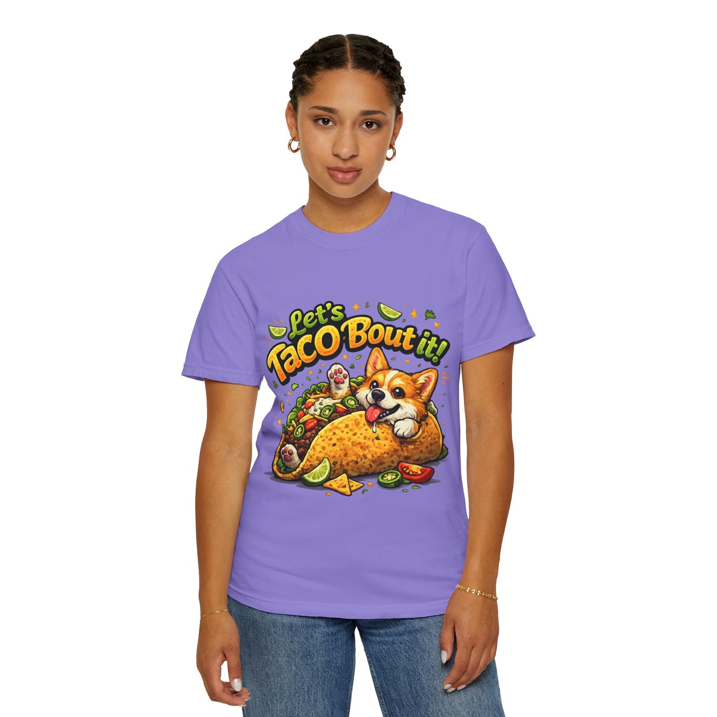 Let's Taco 'Bout It Corgi Taco T-Shirt