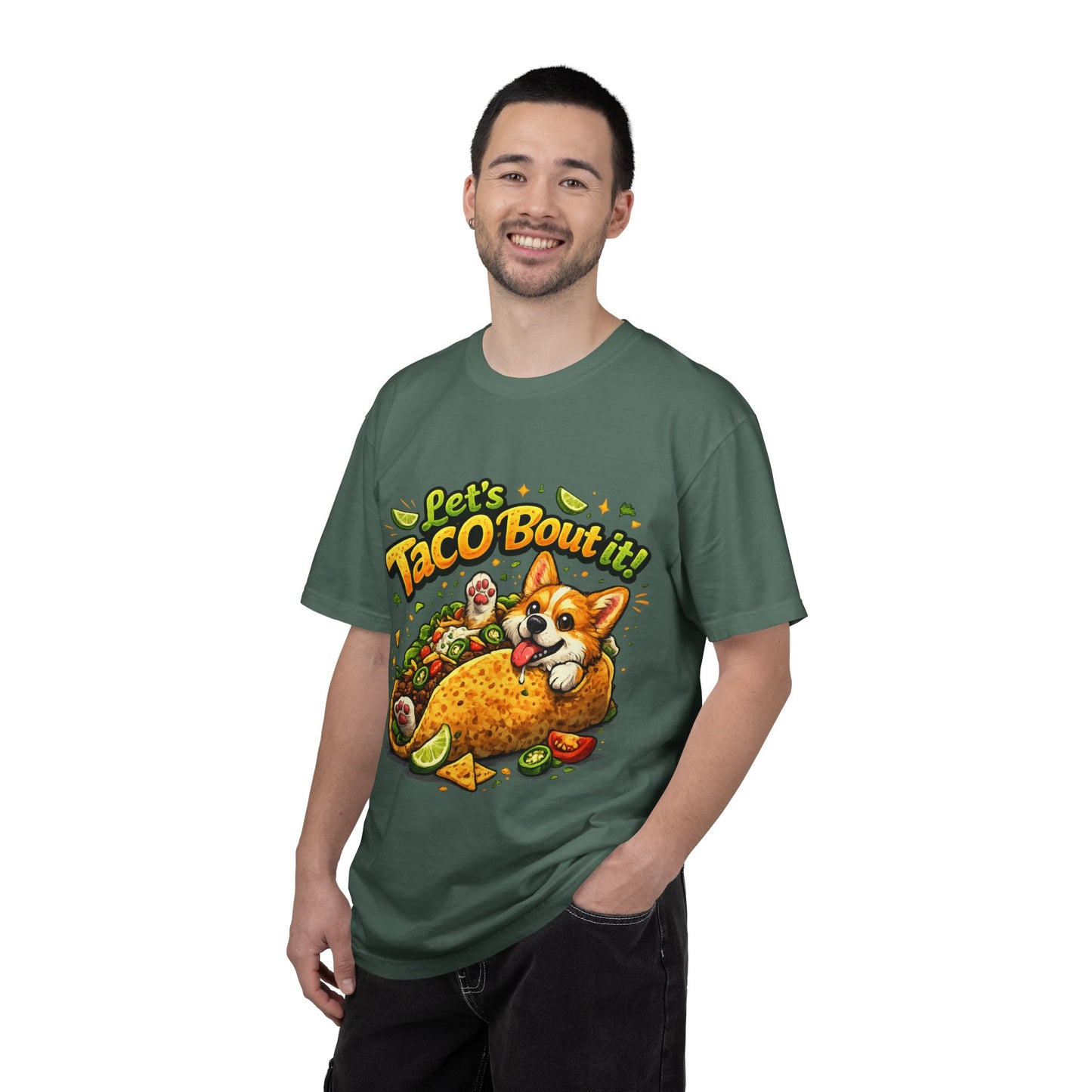 Let's Taco 'Bout It Corgi Taco T-Shirt