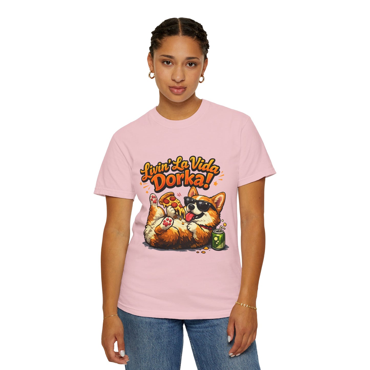 Livin' La Vida Dorka! Corgi Graphic T-Shirt
