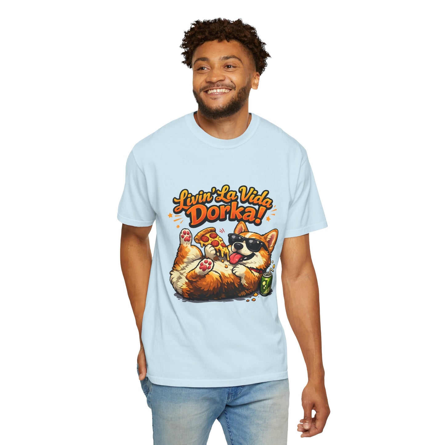 Livin' La Vida Dorka! Corgi Graphic T-Shirt